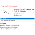 thumbnail image 2 of Drag Link - Compatible with 2003 - 2005 Ford E-150 Club Wagon 2004, 2 of 2