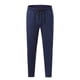 thumbnail image 2 of Puntoco Pantalones deportivos de color liso con cordón y pierna recta para hombre, 2 of 5
