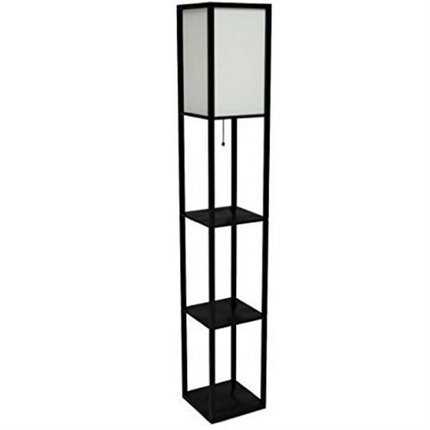 Floor Lamp With Shelves Threshold Asian, Threshold Glass Shelf Floor Lamp