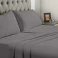 thumbnail image 2 of Split-King Bed Sheet Set (5-Pieces) Adjustable Bed Sheets - 800 Thread Count 100% Egyptian Cotton - 15" Deep Pocket of Fitted Sheet -(Split King, Silver Solid), 2 of 8