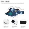 thumbnail image 4 of Disketp Alpaca Astronaut In Space Sun Visors For Women Men Unisex Tennis Golf Visor Hat Adjustable Summer Hats Sport Outdoor Visor Hat Uv Protection Cap, 4 of 8