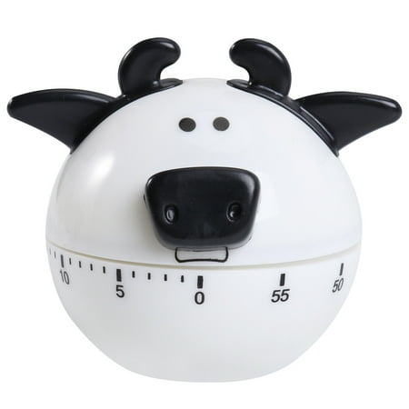 

1PC Creative Kitchen Timer Cartoon Time Reminder Baking Timer (Black+White)