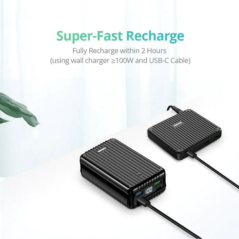 Used Zendure SuperTank 100W 26800mAh Li-Po USB-C Power Delivery Portable  Power Bank, Silver ZDA8PDP-S-PL