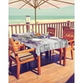 thumbnail image 2 of Boanket Outdoor Tablecloth with Umbrella Hole for Patio/Picnic/Party/Camping, Purple Spring Floral Waterproof Table Cloth Rectangle Table Cover Washable, Lavender Vintage Summer Botanical 60"x 120", 2 of 7