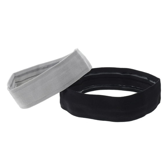 WASHWEPE 2Pcs Wide-brimmed Hair Band for Female Friends Headbands Sports Black Synthetic Material for Daily Life