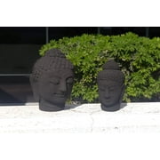 Small Buddha Head Sculpture, Buddha Head Statue Figurine Home Decor, Tabletop Zen Garden, Asian Garden , Oriental Bodhisattva Enlightenment Sculpture, Perfect Gorgeous Unique Gift Ideas