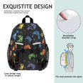 thumbnail image 4 of Game Controller Black Pattern Backpack for School, Cute School Bag with Adjustable Shoulder Straps and Padded Back, 15"x11.42"x5.5", 4 of 4