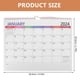 thumbnail image 5 of Calendario de pared Calendario inglés Calendario mensual Calendario colgante de pared para uso diario, 5 of 6
