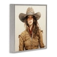 thumbnail image 3 of Stupell Industries Rustic Lodge Country Cowgirl on Beige Gray Framed Giclee Art, 12 x 12, by RB, 3 of 8