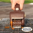 thumbnail image 3 of BBQ Grill Brush for Outdoor Grill, Cordless Electric Grill Cleaner with 700 RPM Stainless Steel Brush, Rechargeable Grill Cleaning Brush, Brown, 3 of 9
