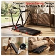 thumbnail image 6 of Folding Treadmill with 15% Incline for Home, Walking Pad with Adjustable Handlebars, 300 lb Capacity, Shock Absorbing Running Belt, No Assembly Required, 6 of 6