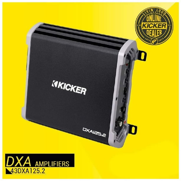 Amplificador 2 Canales Kicker DXA125.2 250 Watts Clase AB Kicker