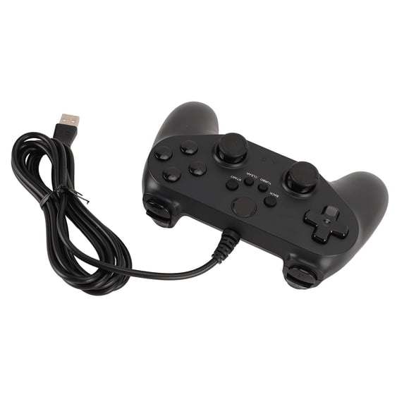 Wired PC Game Controller, Function ABS USB Wired Gaming Controller Gamepad Dual Vibration for Computer