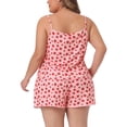 thumbnail image 4 of DARING DIVA Women's Plus Size Strawberry Pattern Pajamas Set 4X Pink, 4 of 6
