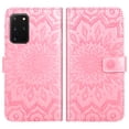 thumbnail image 3 of Compatible with Samsung Galaxy S20 Plus S20+ 5G Wallet Phone Case and Tempered Glass Screen Protector Flip Credit Card Holder Stand Flower Cell Cover for S20+5G S20plus 20S + S2O S 20 20+ G5 Pink, 3 of 8