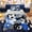 Blue 01, variant on Erosebridal Green Splatter Soccer Twin Comforter Sets, Cartoon Honeycomb Bedding Set for Boys and Girls, 2pcs