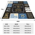 thumbnail image 4 of 75th Birthday Gifts for Men, 1951 75 Year Old Blanket 60"x80", Retirement Christmas Fathers Day Birthday Gifts for Him Dad Papa Grandpa Husband Uncle, 4 of 9
