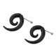 thumbnail image 5 of Pendiente de acrílico negro falso espiral Sunnimix caracol en forma de U 16 g 5 mm, 5 of 5