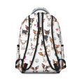 thumbnail image 3 of Chihuahua and Yarn Ball White Pattern Backpack for School, Cute School Bag with Adjustable Shoulder Straps and Padded Back, 15.3"x11"x7.1", 3 of 5