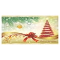 thumbnail image 2 of BSDHOME Christmas Glossy Tree Cotton Linen Tablecloth 60x120 Inches, Christmas Red and Green Desk Sofa Table Cloth Cover for Christmas Party Decor Home Decorations, 2 of 5