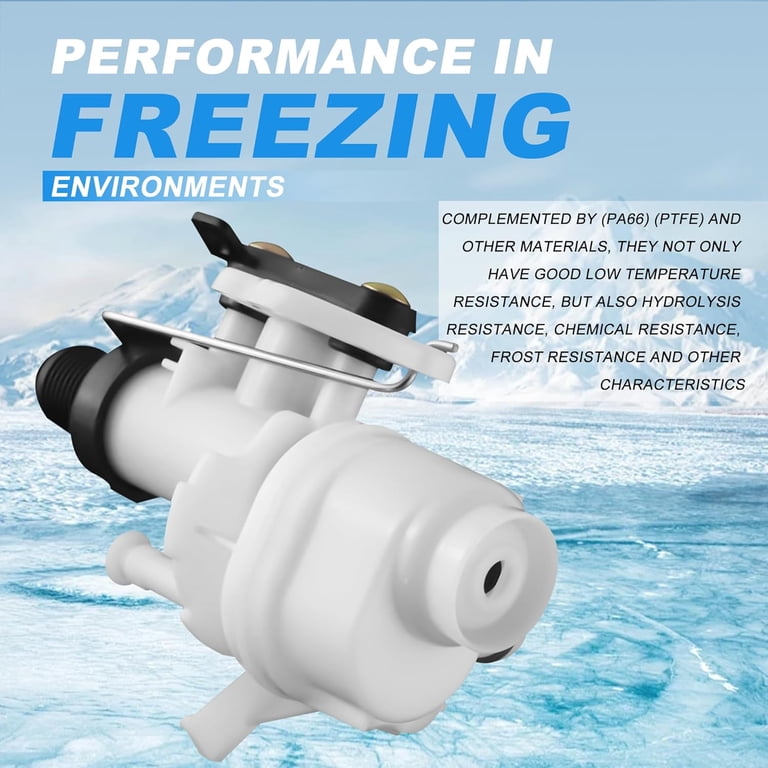 RV Toilet Valve Replacement – Fits Thetford Models 31653, 31705, 31688, 31835, 31687 – White