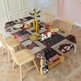 thumbnail image 5 of Red Plaid Dog Jigsaw Puzzle Rectangle Tablecloth 60"x102",Waterproof Polyester Rectangle Table Cloth, Wipeable Spillproof Polyester Tablecloth for Dining, Camping, Indoor and Outdoor, 5 of 6
