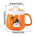 thumbnail image 3 of SLYNSHome Halloween Ceramic Coffee Mug,Pumpkin Ghost Mug with Lid Perfect for Coffee,Tea,Milk Ideal Gift for Christmas Birthday, 3 of 6
