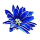 thumbnail image 4 of Solapa Flor Cristal Boutonniere Azul Floral Pin, 4 of 8