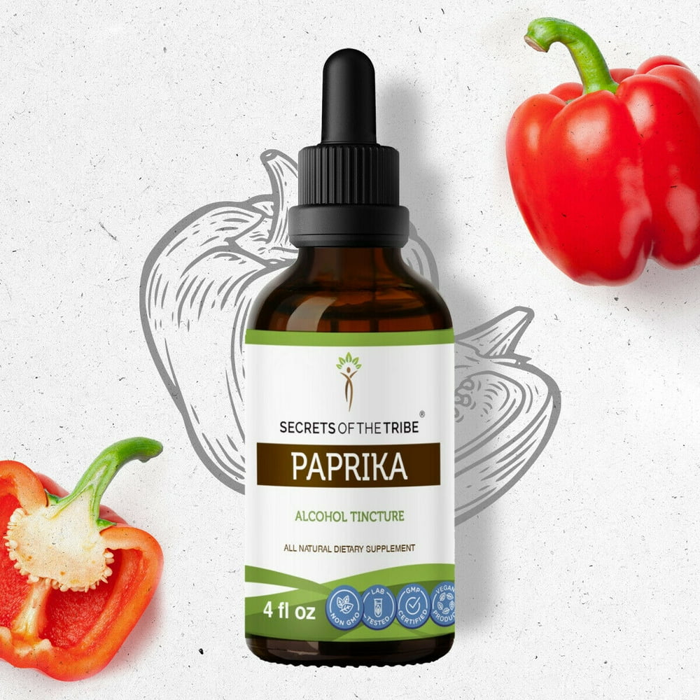 Paprika Tincture Alcohol Extract, Organic Paprika (Capsicum Annuum