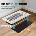 thumbnail image 6 of VEVOR Quiet Register Booster Fan 6 x 10”, Smart Register Vent with Thermostat Control, Heating & Cooling AC Vent Booster Fan, White, 6 of 9