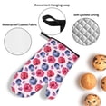 thumbnail image 4 of Oven Mitts and Pot Holders 4 Piece, Blueberries berry pattern High Heat Slip Resistant Oven Mitt and Trivets Set Kitchen Oven Glove Pot Holders for Cooking Baking Grilling, 4 of 7