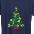 thumbnail image 3 of Star Wars - Character Christmas Tree Women's Short Sleeve Graphic T-Shirt, 3 of 5