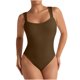 thumbnail image 2 of Body moldeador de moda para mujer, ajustado, informal, liso, mono de yoga, pantalones cortos, corsé, mono para mujer, 2 of 6
