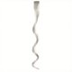 thumbnail image 1 of Zhuge Extensiones de cabello de colores, 6 piezas, 18 pulgadas, clip en un solo color arcoíris, mechas sintéticas onduladas largas para fiestas, regalos para mujeres, gris claro, 1 of 2