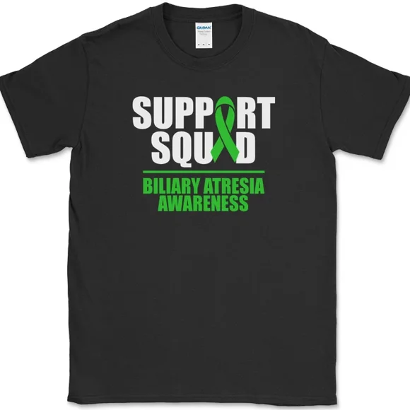 T-Shirt de Sensibilisation à l'Atrésie Biliaire de l'Escouade de Soutien, Collecteur de Fonds, T-Shirt de Groupe N560, P-5TG