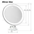 thumbnail image 6 of SNOWFLAKES 10x Magnifying Mirror with Light – 7.9" Make up Mirrors Lighted Magnifying and Suction Cups – Easy to Handle Lighted Makeup Mirror– 360 Degree Swivel Joint, 6 of 8