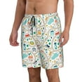 thumbnail image 2 of Naloa Hand Drawn Cars Trucks Buses And Roads Men's Beach Shorts, Surfing shorts, Swim trunks, Quick Dry Swim Trunks for Surfing Beach Fun - X-Large, 2 of 9