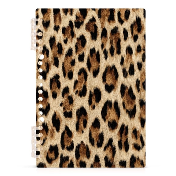 Notebook 8.3x5.7x0.4 Inch Journey Note Diary Hardcover Notebook 60 Pages,80g Paper Writing Smooth and Not Easy to Break Leopard Pattern