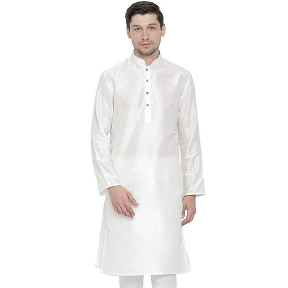 Indian Designer Handmade Art Long Silk Ethnic Kurta Designer Shirt...