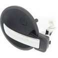 thumbnail image 2 of Interior Door Handle Compatible with 2006-2010 Dodge Charger Front or Rear, Passenger Side Chrome Lever with Black Bezel, 2 of 3