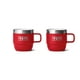 thumbnail image 1 of Taza YETI Rambler apilable de acero inoxidable de 180 ml, 2 unidades, color rojo, 1 of 8