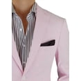 thumbnail image 2 of Mens Pink Stripe Trim Fit Blazer DTI DARYA TRADING BB, 2 of 5
