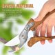 thumbnail image 4 of Professional Manual Garden Pruning Shears, Gardening Shears with Wood Grain Handle, 215mm Garden Scissors, Sharp Sk5 Blade for Trimming Branches, Flow, 4 of 5