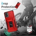 thumbnail image 4 of Funda para GANGXUN Motorola Moto G Power 2023 - Soporte metálico, Función magnética, Rojo, 4 of 5