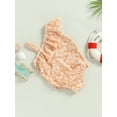 thumbnail image 3 of Arvbitana Baby Girl Clothes Swimsuit Sleeveless Print Bathing Suit Toddler Ruffle Off Shoulder One Piece Swimsuit, 3 of 8