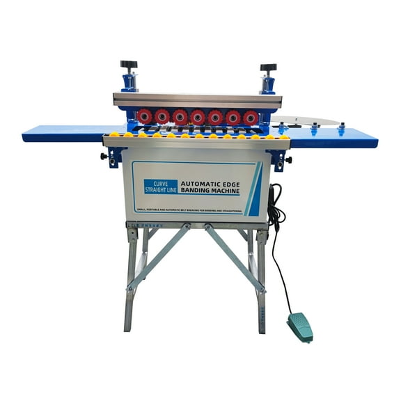 Automatic Curve Straight Edge Banding Machine Portable Double-Sided Woodworking Edge Bander 110V