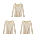 thumbnail image 4 of Jumpingount Camisa térmica Ropa interior de invierno Ropa de abrigo Tamaño compacto Lavable Top Lencería larga Superficie lisa al tacto Type1 NO1, 4 of 6
