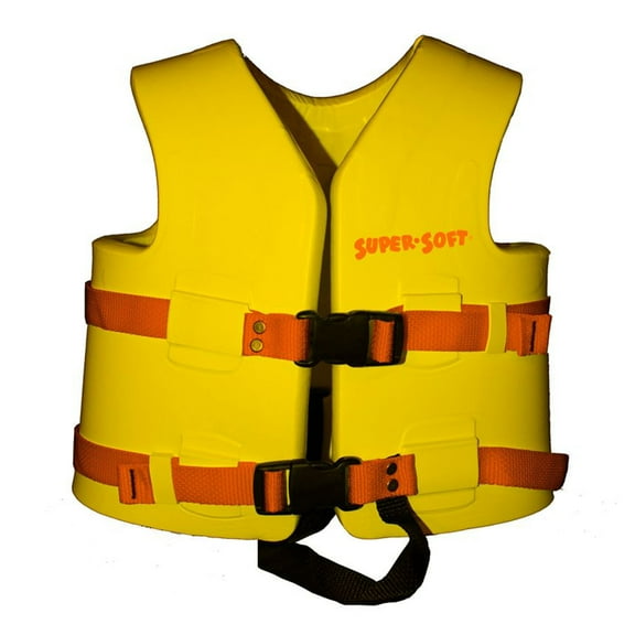 Open Box TRC Recreation Super Soft Child Small Life Jacket Swim Vest, Yellow