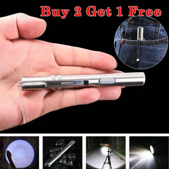 STARLIGHT- Outdoor Portable Super Bright Led Usb Rechargeable Pen Pocket Torch Lamp Hiking