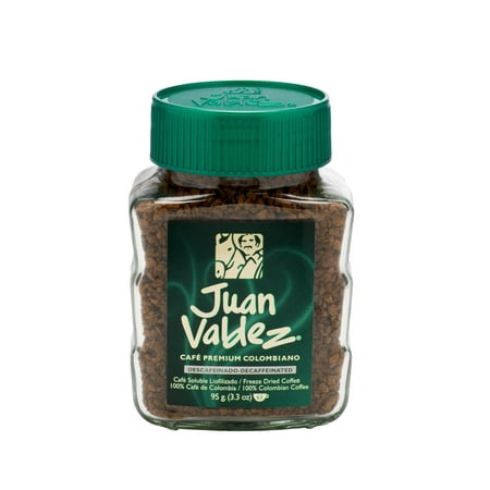 Juan Valdez Decaf 100% Colombian Freeze Dried Medium Roast Instant Coffee, 3.35 Oz